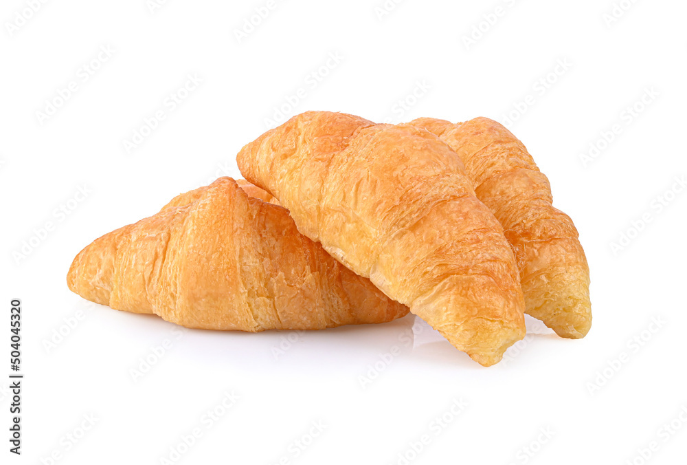 Croissant isolated on a white background Croissant isolated on a white background