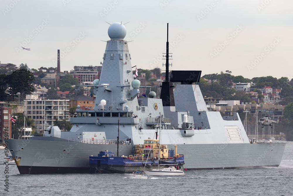 Sydney Australia October 5 2013 HMS Daring D32 Type 45 Daring Sydney Australia October 5 2013 HMS Daring D32 Type 45 Daring
