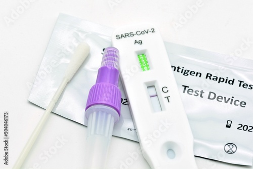 Kit de prueba de antígeno negativo Covid-19, prueba rápida de antígeno de coronavirus de un paso, hisopo de saliva