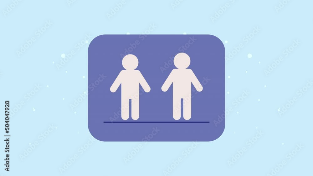 men pictogram signal animation