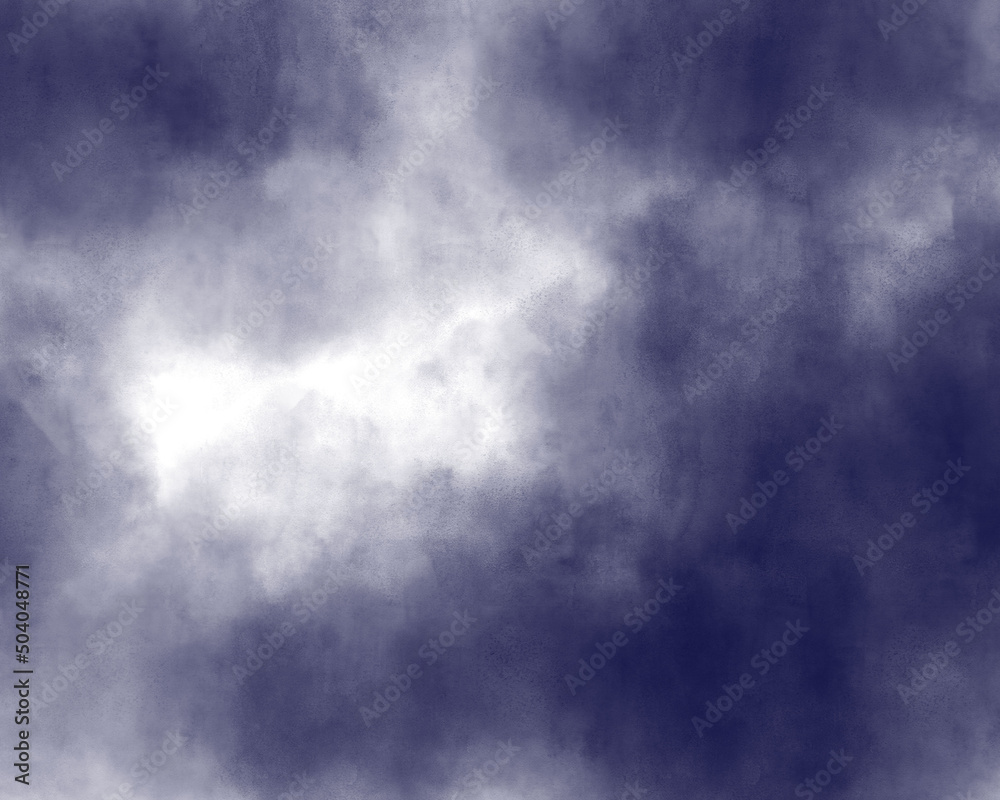 雲の水彩イラスト　背景