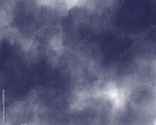雲の水彩イラスト 背景