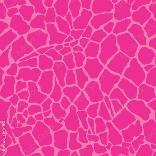 Pink Giraffe Skin Animal Print Seamless Repeat Design