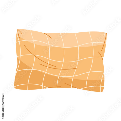 yellow pillow bed