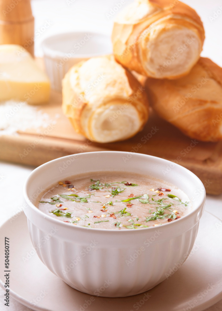 Traditional Brazilian beans soup called caldo de feijão Traditional Brazilian beans soup called caldo de feijão