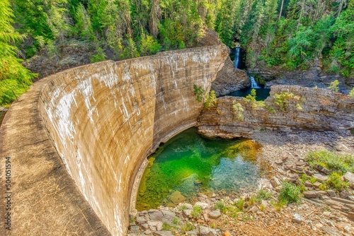 Eileen Dam and waterfall_03 photo