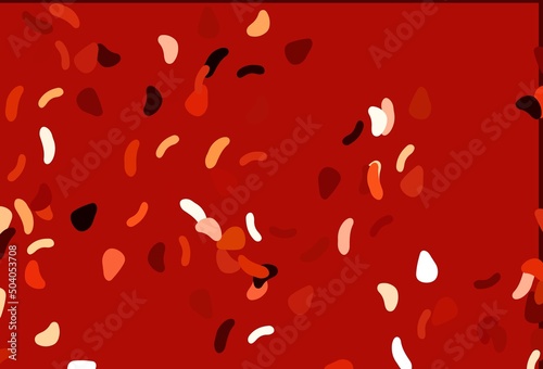 Light Red, Yellow vector texture with random forms.