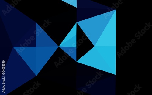 Light BLUE vector blurry triangle pattern. © Dmitry