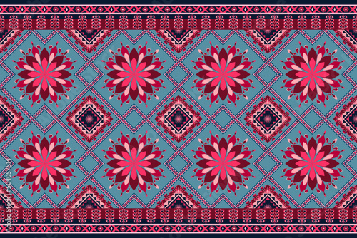 Abstract ethnic geometric pattern design for background and wallpaper. Seamless striped pattern in Aztec style. Folk embroidery.