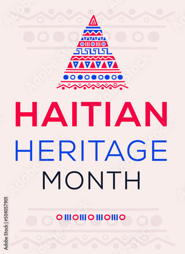 Haitian Heritage Month, held on May.
