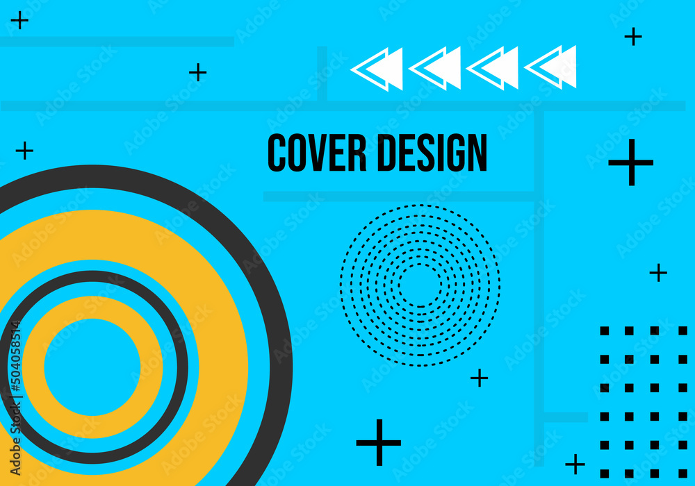 blue color journal cover with geometric abstract design. used for banner, poster design blue color journal cover with geometric abstract design. used for banner, poster design