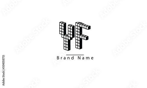 YF FY Y F abstract vector logo monogram template photo