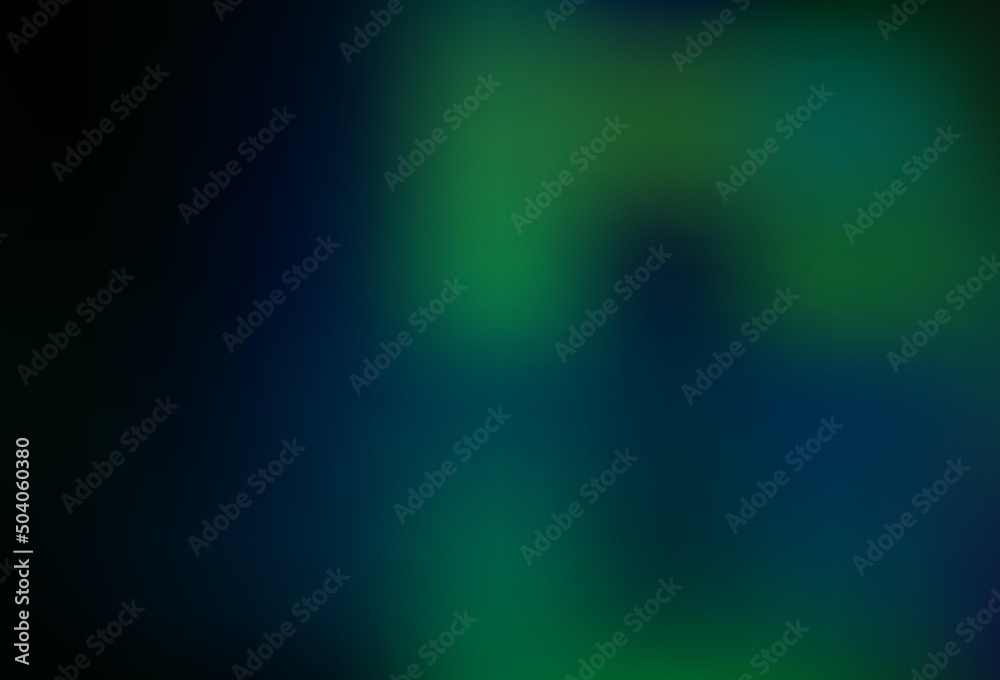 Dark Green vector modern elegant background.