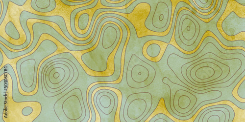 Colorful contour line abstract pattern with circles