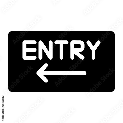 entry glyph icon