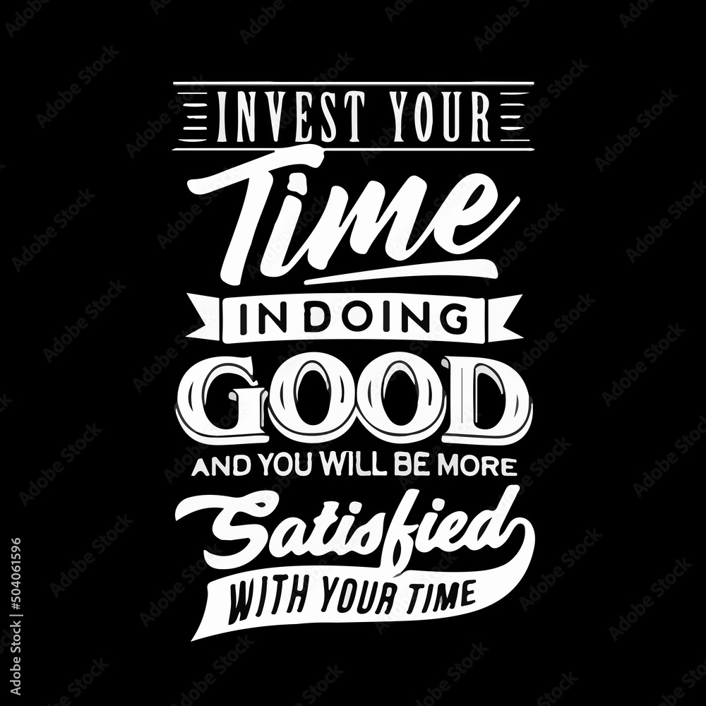 time good typography t shirt design time good typography t shirt design