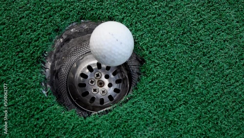 Wallpaper Mural Slow motion of sport man plus golf in the field Torontodigital.ca