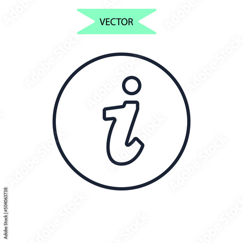 info icons symbol vector elements for infographic web