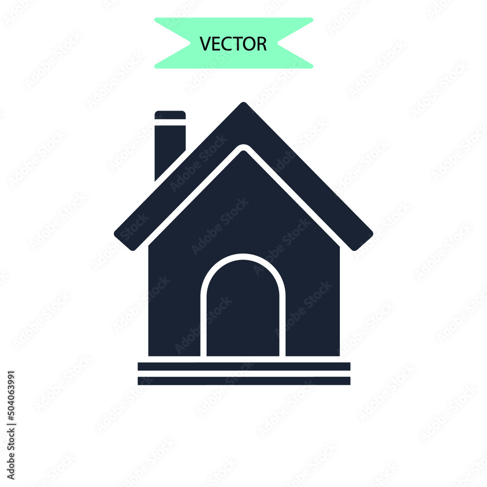 home icons symbol vector elements for infographic web home icons symbol vector elements for infographic web