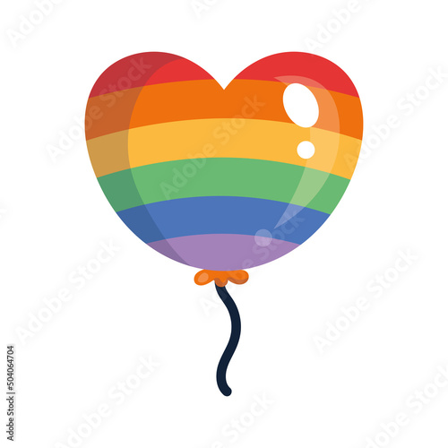 lgbtq heart balloon helium