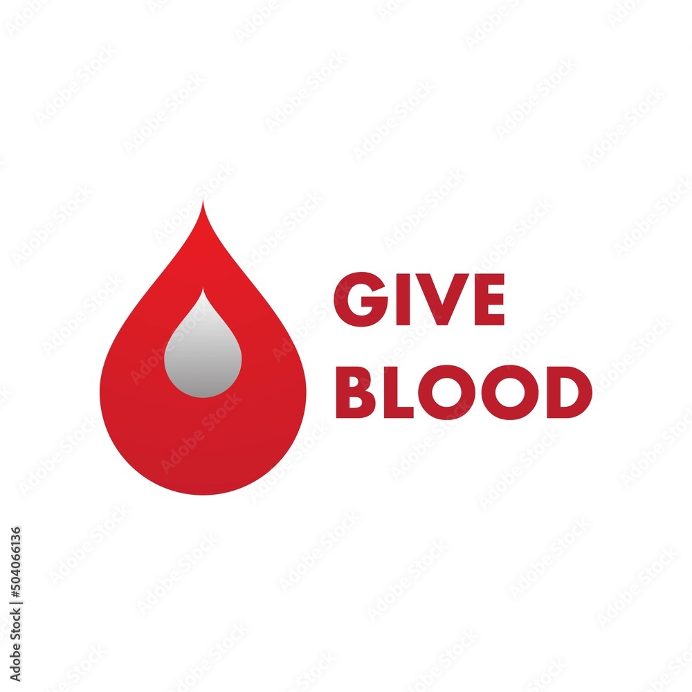 Fototapeta premium Blood illustration logo