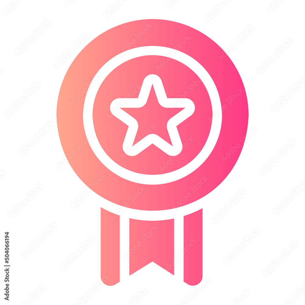 medal gradient icon medal gradient icon