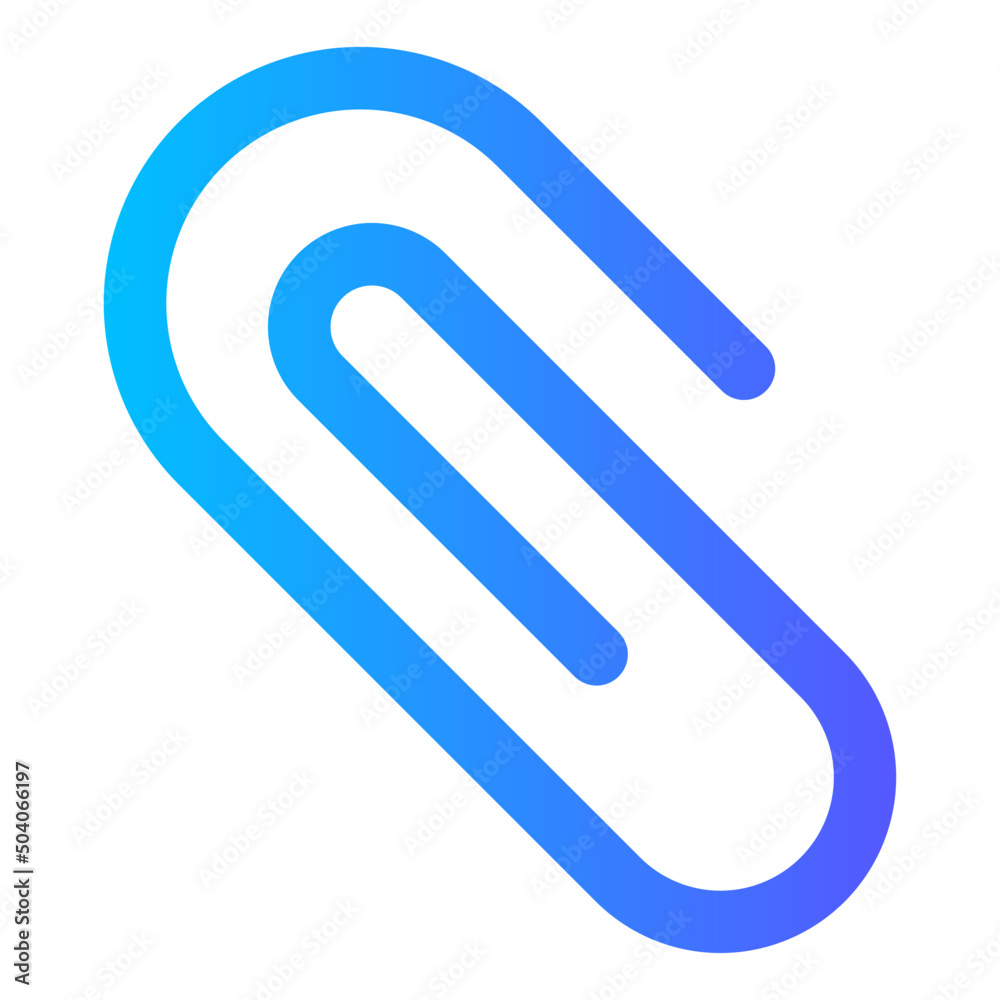 paper clip gradient icon paper clip gradient icon