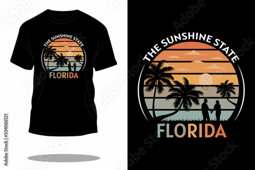 sunshine retro t shirt design