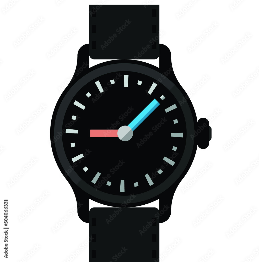 Vector Golden watch wristband in white background Vector Golden watch wristband in white background