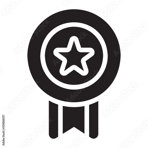 medal glyph icon