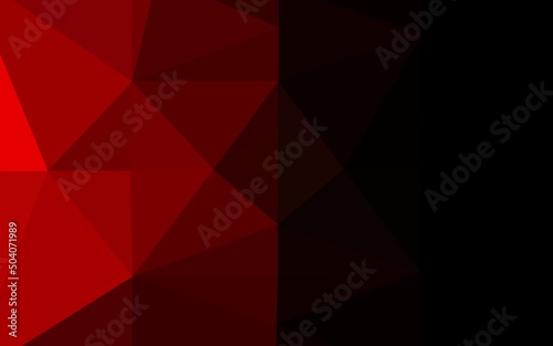Light Red vector abstract mosaic pattern.