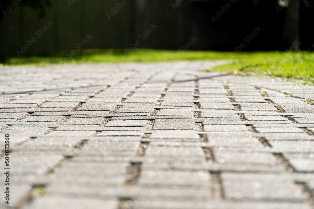 Obraz premium Concrete floor texture like light gray cement cobblestone