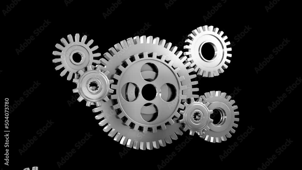 Industrial video background with gears. 3d animation. Industrial video background with gears. 3d animation.