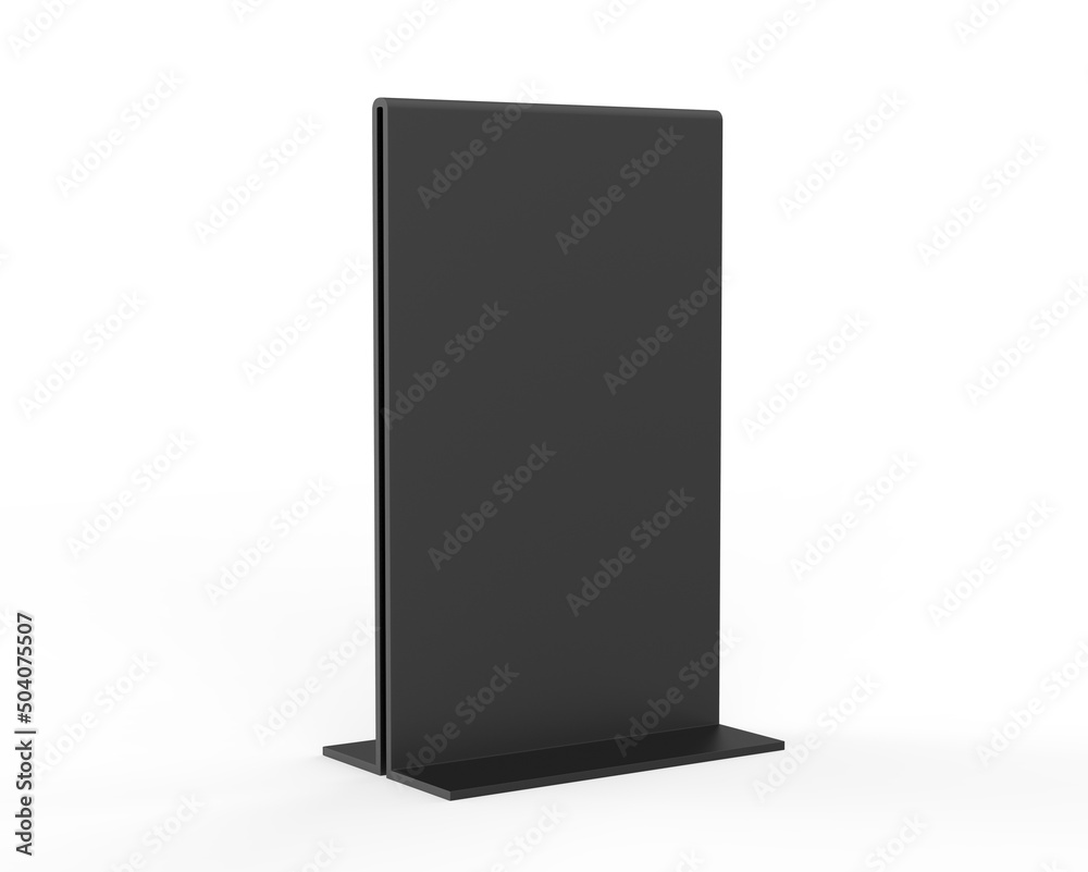 Plastic and acrylic table talker, promotional upright menu table tent