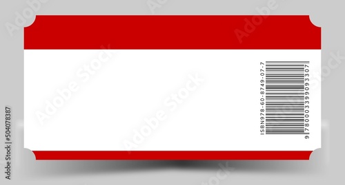  blank ticket template. Concert ticket, lottery coupons. Vector coupon	
