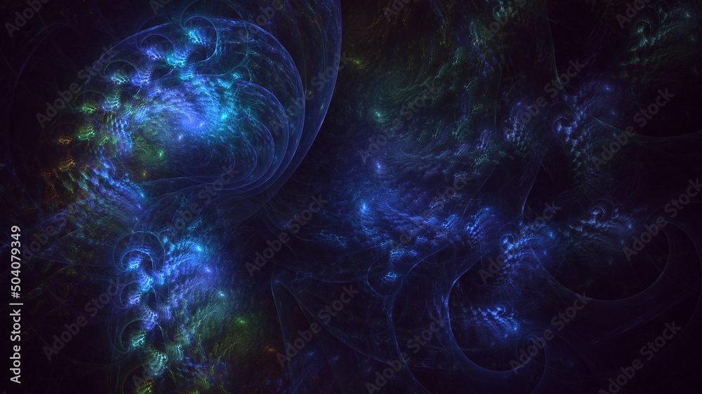 3D rendering abstract multicolor fractal light background 3D rendering abstract multicolor fractal light background