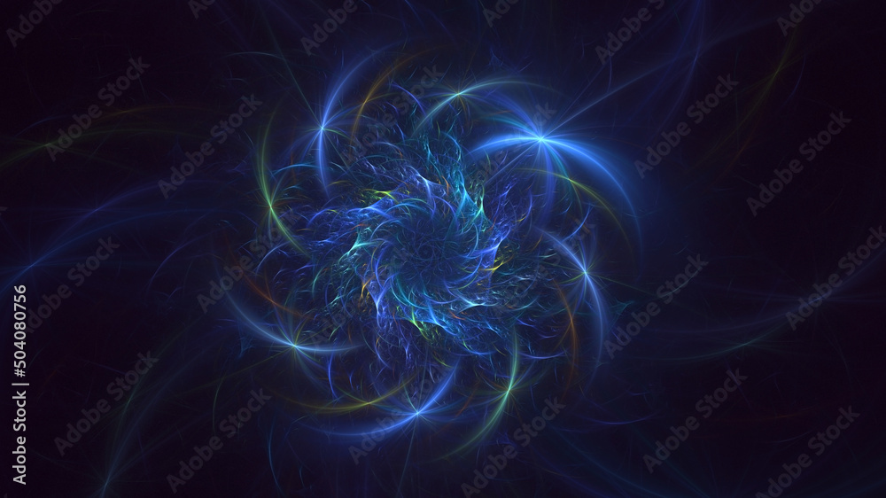3D rendering abstract multicolor fractal light background 3D rendering abstract multicolor fractal light background