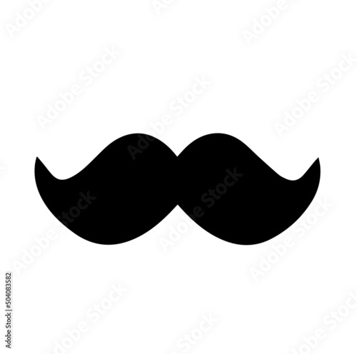 The vector illustration of mustache