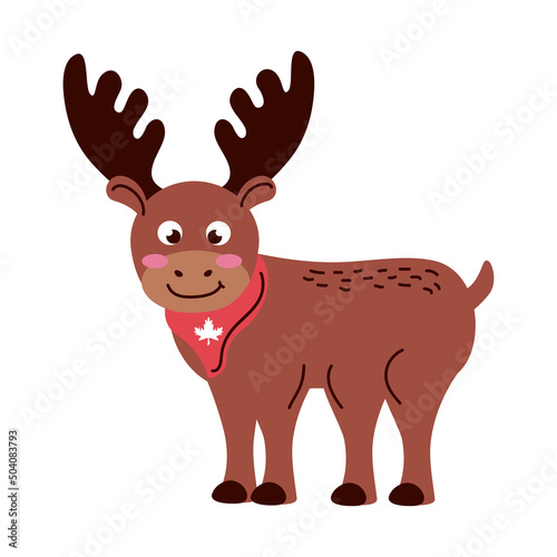 moose with canadian scarff
