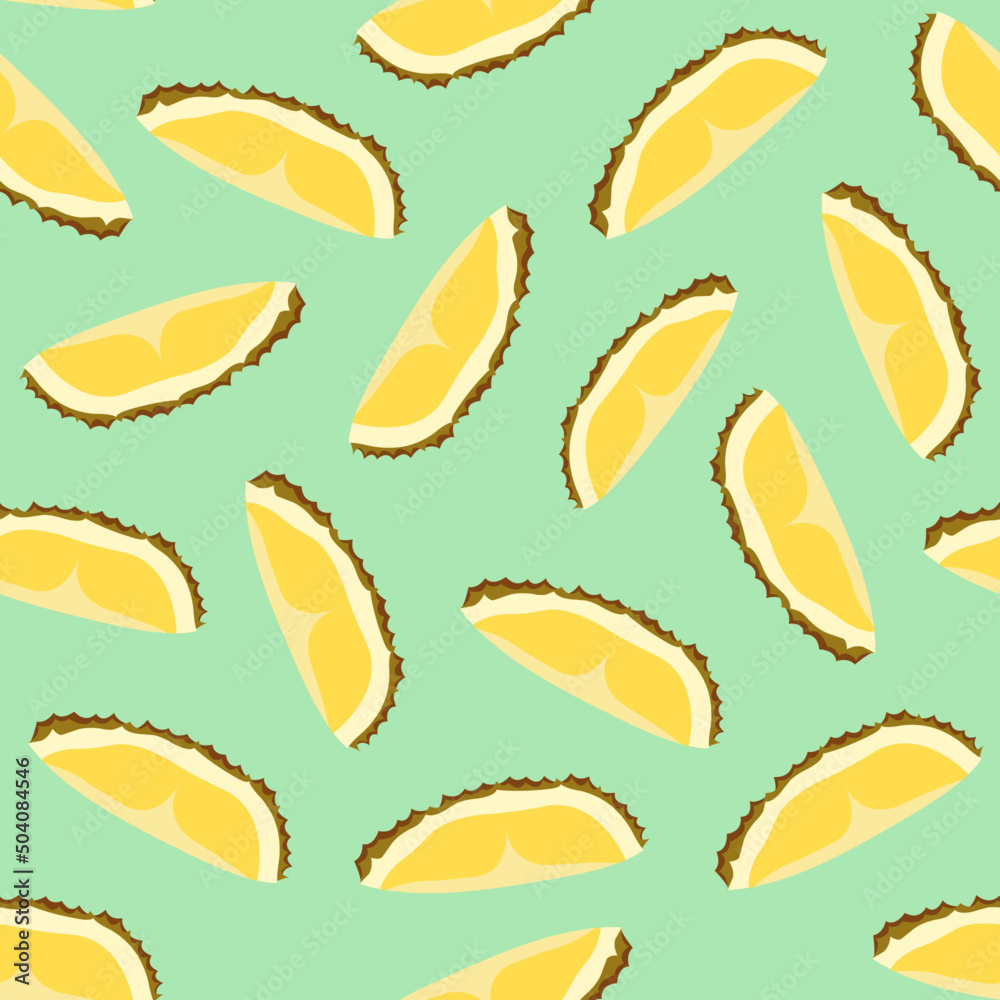 Durian seamless pattern Durian seamless pattern