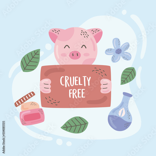 cruelty free lettering poster