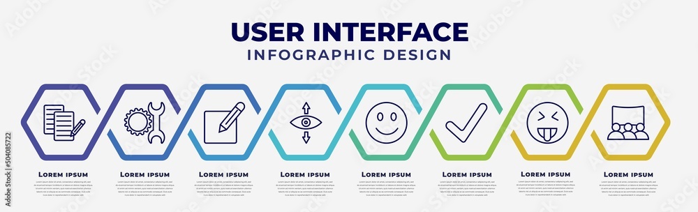 vector infographic design template with icons and 8 options or steps ...