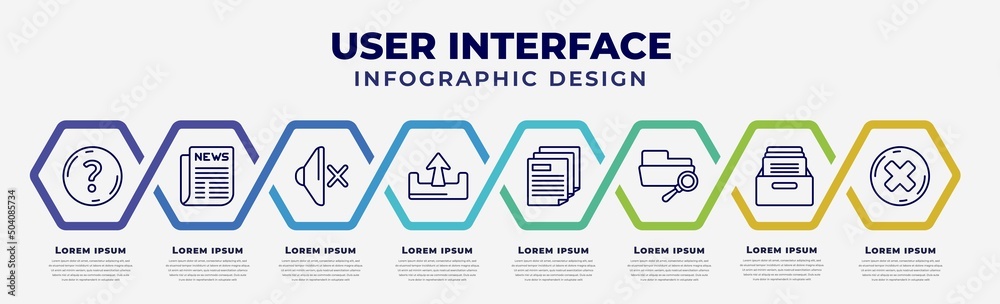 vector infographic design template with icons and 8 options or steps ...