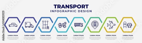 Canvas vector infographic design template with icons and 8 options or steps