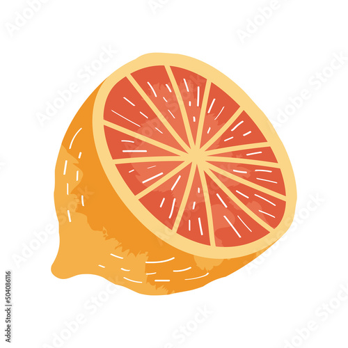 half orange juice fruit