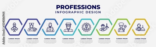 Fotografie, Obraz vector infographic design template with icons and 8 options or steps