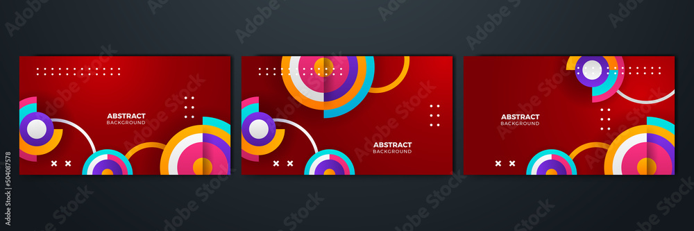 Obraz premium Vector abstract graphic design banner pattern background template