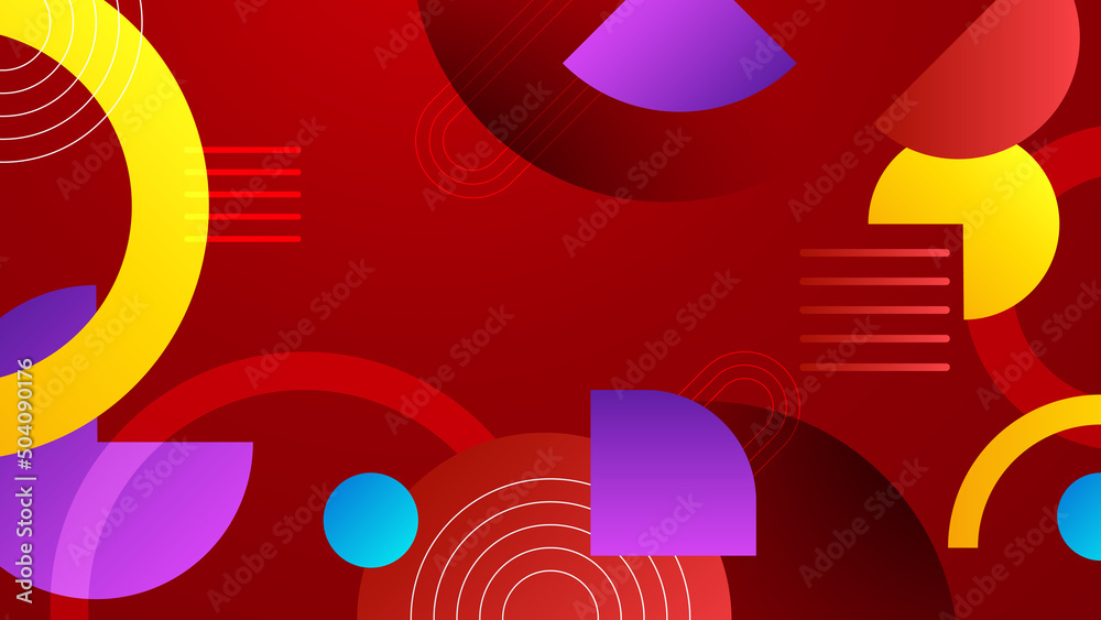 Abstract orange red blue white colorful vector technology background, for design brochure, website, flyer. Geometric orange red blue wallpaper for poster, certificate, presentation, landing page