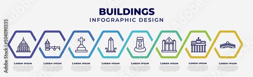 Foto vector infographic design template with icons and 8 options or steps
