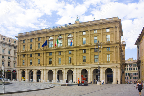 Palazzo della Regione Liguria at Ferrari square in Genoa © Lindasky76